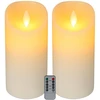 Relaxdays 2 LED žvakių rinkinys su laikmačiu