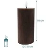 Relaxdays LED žvakių rinkinys, 18 cm, ruda