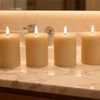 Relaxdays 4 LED vaškinės žvakės