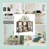Relaxdays Lentyna, 80x120x33 cm, Juoda, Ruda