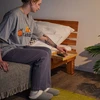 Relaxdays Prisegama lovos lentynėlė iš bambuko