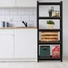 Relaxdays Lentynų blokas, 150x60x40 cm, Juoda, Plienas