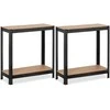 Relaxdays Didelės apkrovos lentynų stelažas 150 cm juodas