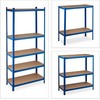 Relaxdays Itin tvirtas lentynų stelažas 220 cm mėlynas