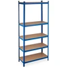 Relaxdays Itin tvirtas lentynų stelažas 220 cm mėlynas