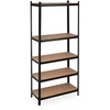 Relaxdays Itin tvirtas lentynų stelažas 220 cm juodas