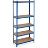 Relaxdays Itin tvirtas lentynų stelažas 220 cm mėlynas