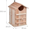 Relaxdays Pelėdų inkilas iš natūralios eglės medienos