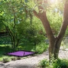 Relaxdays Stačiakampės formos lizdinės sūpynės, violetinės
