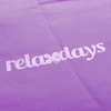 Relaxdays Stačiakampės formos lizdinės sūpynės, violetinės