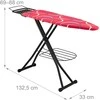 Relaxdays Lyginimo lenta 110x33 cm raudona