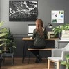 Relaxdays Magnetinė stiklinė rašymo lenta, 100x60 cm, balta
