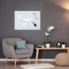 Relaxdays Magnetinė stiklinė sauso trynimo lenta, balta