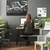 Relaxdays Magnetinė stiklinė sauso trynimo lenta balta