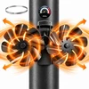 Relaxdays Magnetinis krosnies ventiliatorius dūmtraukio vamzdžiams, 2 rotoriai, 16 menčių, be elektros