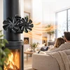 Relaxdays Magnetinis krosnies ventiliatorius dūmtraukio vamzdžiams, 2 rotoriai, 16 menčių, be elektros