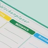 Relaxdays Magnetinis savaitinis planuoklis su žymekliais