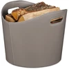 Relaxdays Pilkas dirbtinės odos krepšys