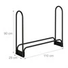 Relaxdays Metalinis malkų stovas 110cm