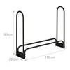 Relaxdays Metalinis malkų stovas 110cm