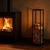 Relaxdays Aukšta metalinė malkinė