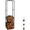 Relaxdays Malkų stovas, metalinis, 100x40x25 cm, antracito