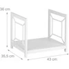 Relaxdays Moderni metalinė malkų lentyna