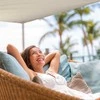 Relaxdays Smėlio spalvos stačiakampė markizė