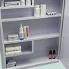 Relaxdays Medicinos spintelė, 43x35.5x8 cm, balta