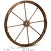 Relaxdays Medinis vežimo ratas, 75 cm, 2 vnt.