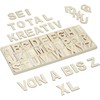 Kodustaar 104 dalių medinių raidžių rinkinys XL