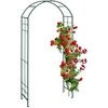 Relaxdays Metalinis arkos formos stalas, 224x110x41 cm, žalias