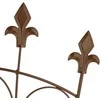 Relaxdays Metalinis grotelių rėmas, 145x54x1 cm, rudas