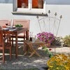 Relaxdays Metalinis grotelių rėmas, 145x54x1 cm, rudas