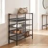 Relaxdays Metalinis ir MDF batų stovas, 5 lentynos
