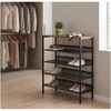 Relaxdays Metalinis ir MDF batų stovas, 5 lentynos