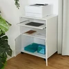 Relaxdays Mobilus biuro stovas su klaviatūros stalčiumi