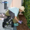 Relaxdays Mobilus sodo vežimėlis su laikymo vieta