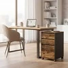 Relaxdays Mobilus spintelė, 3 stalčiai, ruda/juoda, saugojimas
