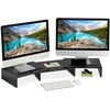 Laikiklis Relaxdays Juodas monitoriaus stovas 2 monitoriams