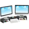 Laikiklis Relaxdays Juodas monitoriaus stovas 2 monitoriams