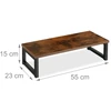 Laikiklis Relaxdays Monitoriaus stovas, 15x40x23 cm, ruda, juoda
