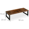 Laikiklis Relaxdays Monitoriaus stovas, 15x40x23 cm, ruda, juoda