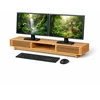 Relaxdays Monitoriaus stovėjas 3 skyreliai Bambukas