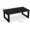 Laikiklis Relaxdays Monitoriaus stovėtojas, pramoninio stiliaus, 15x40x23 cm, juodas