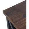 Relaxdays Naktinis staliukas, 55x40x30 cm, rudas, metalas ir MDF