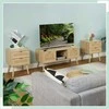 Relaxdays Naktinis staliukas, 55x40x41.5 cm, rudas