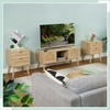 Relaxdays Naktinis staliukas, 55x40x41.5 cm, rudas
