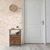 Relaxdays Naktinis staliukas rinkinys, 70x45x42,5 cm, juodai rudas