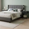 Relaxdays Naktinių staliukų komplektas, 2 vnt., juoda, su laikymo vieta